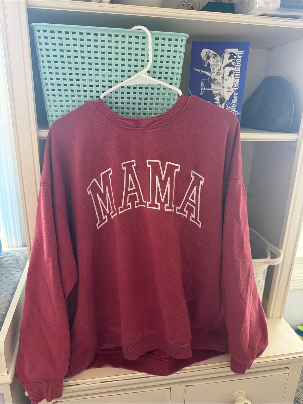 State of Mind Maroon "MAMA" Pullover Sweatshirt